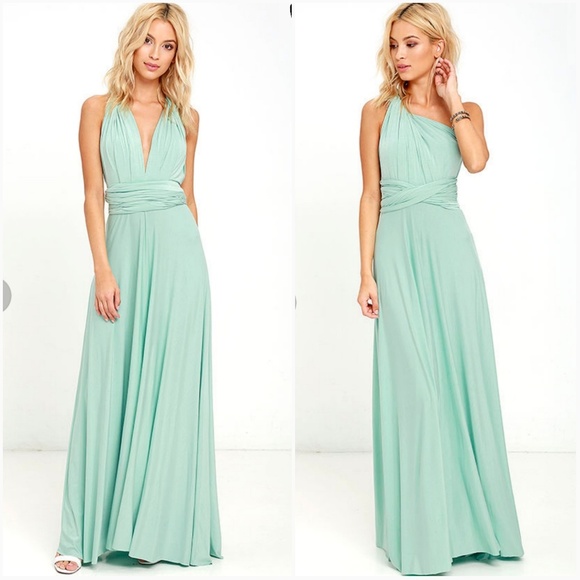 mint green multiway dress